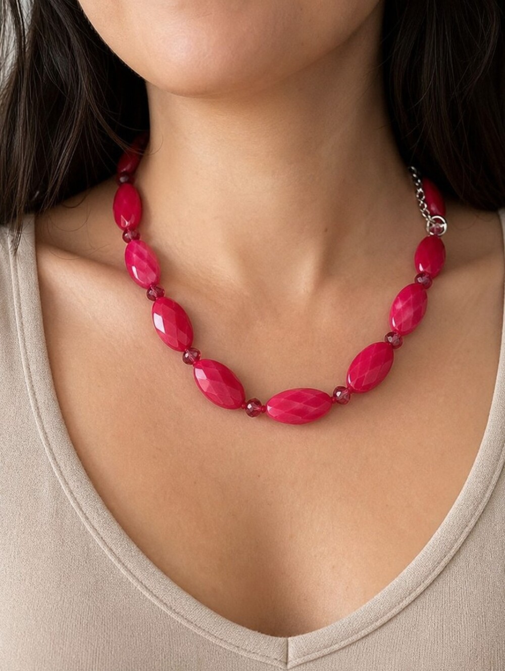 Paparazzi "Melrose Melody" Statement Necklace in Hot Pink *Bundle Deal